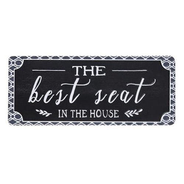 Best Seat in the House Metal Sign - The Fox Decor